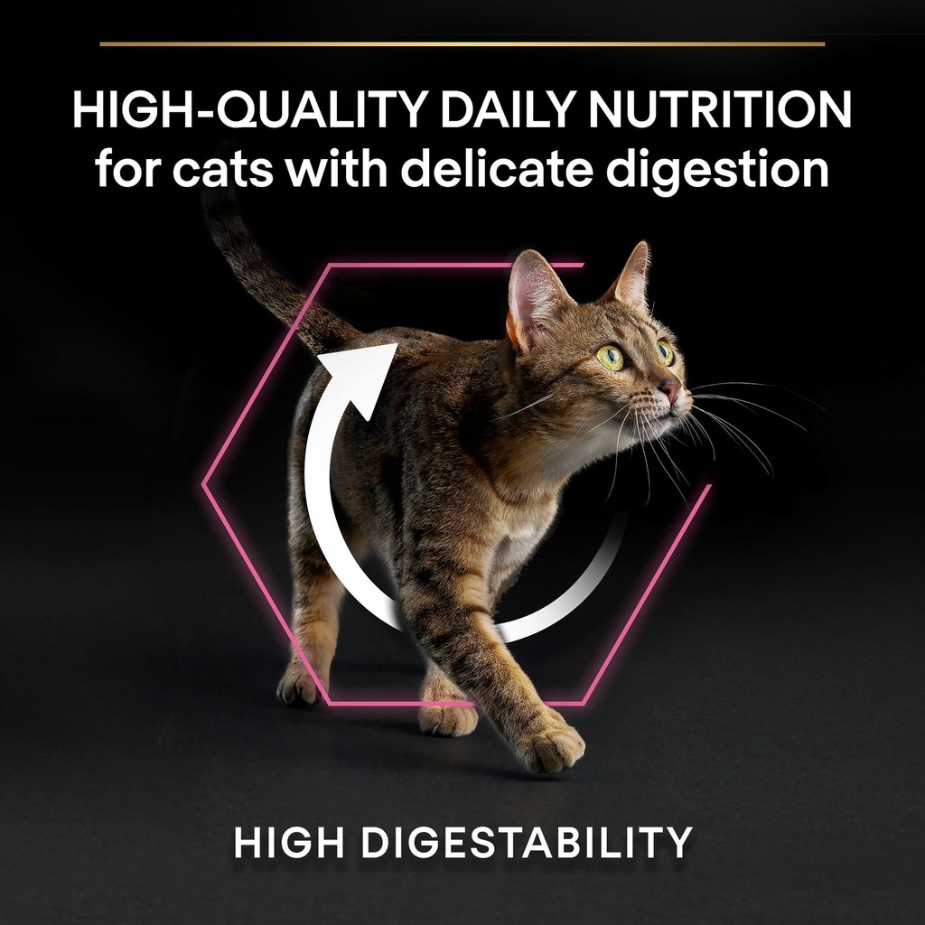 Pro Plan Adult Delicate Digestion Dry Cat Food with Turkey 1.5Kg