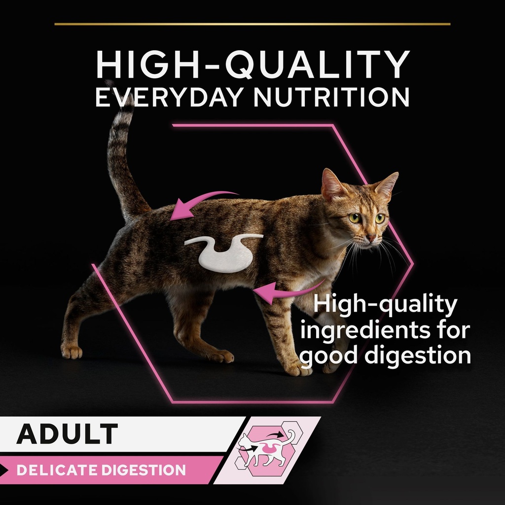 Pro Plan Adult Delicate Digestion Wet Cat Food Pouch Oceanfish in Gravy 85g