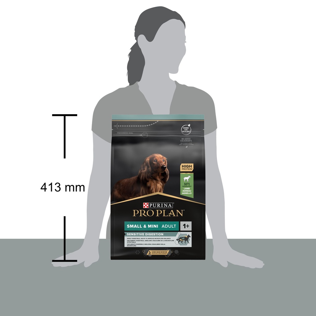 Pro Plan Medium Adult Sensitive Digestion Dry Dog Food with Lamb 3Kg