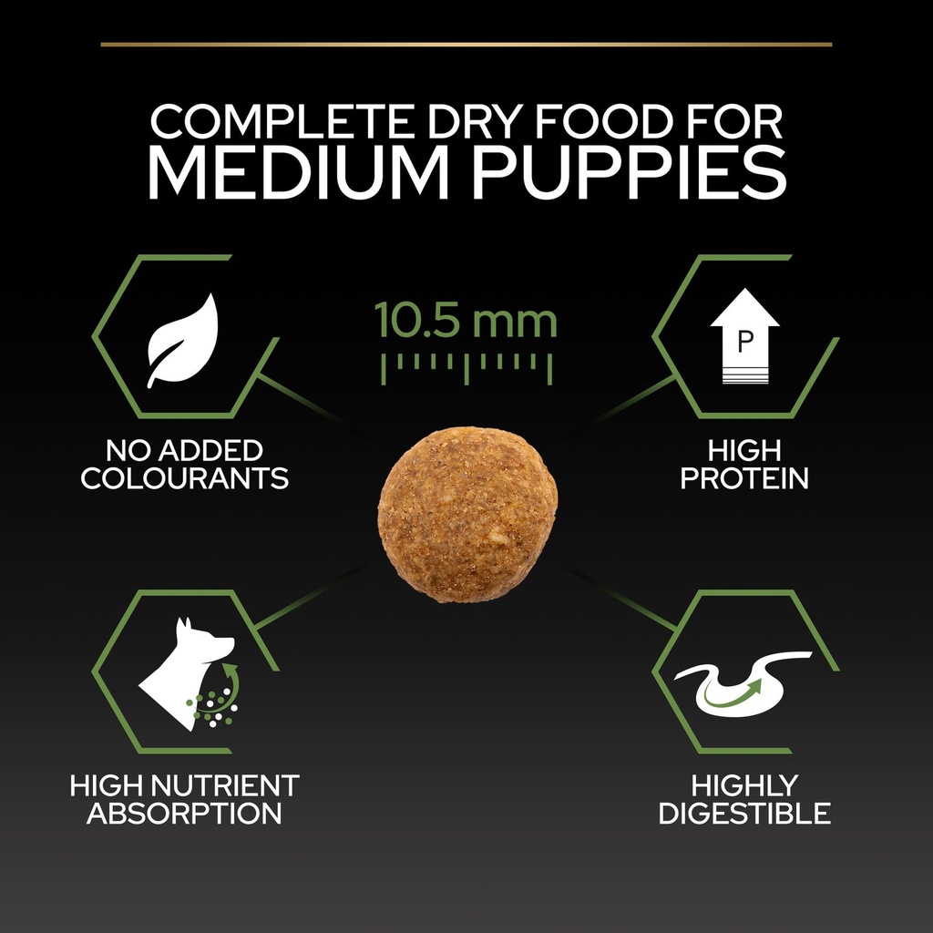 Pro Plan Medium Puppy Healthy Start Dry Dog Food with Chicken 3Kg