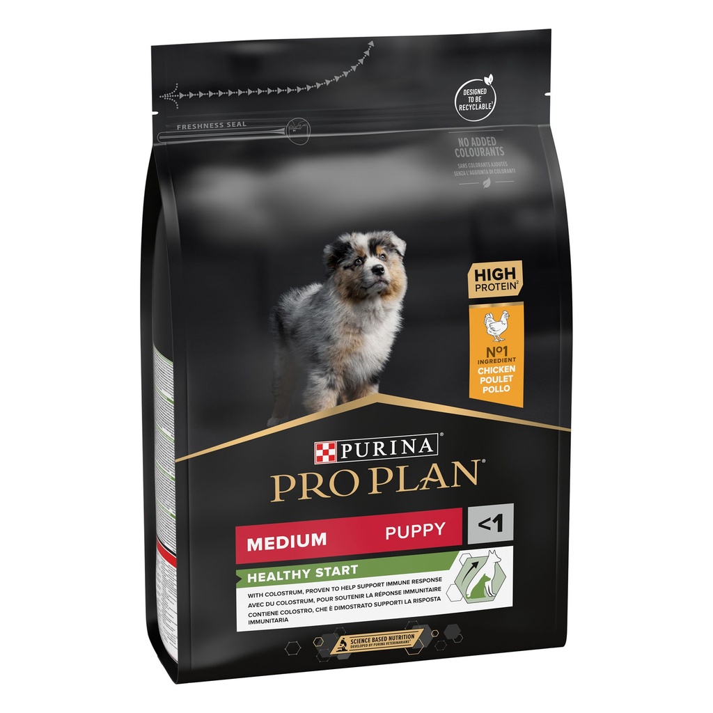Pro Plan Medium Puppy Healthy Start Dry Dog Food with Chicken 3Kg
