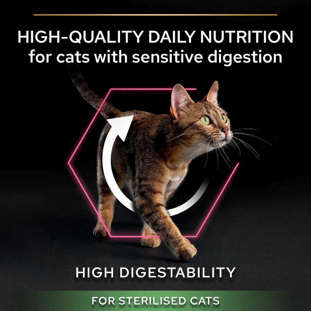 Pro Plan Sterilized Adult Delicate Digestion Dry Cat Food with Chicken 1.5Kg