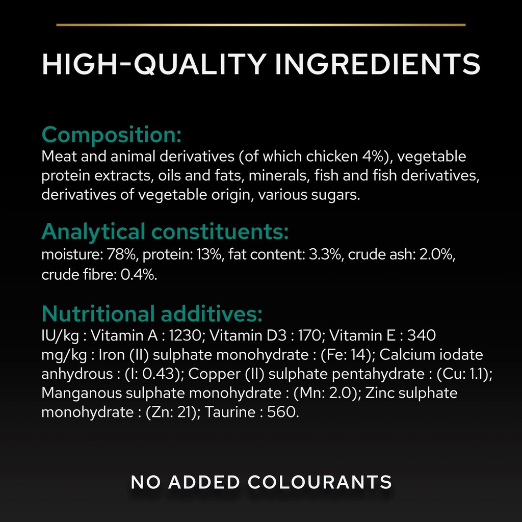 Pro Plan Sterilized Adult Renal Plus Wet Cat Food Pouch Chicken in Gravy 85g