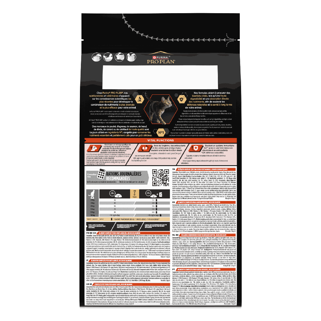 Pro Plan Vital Function Plus Dry Cat Food with Salmon 1.5Kg