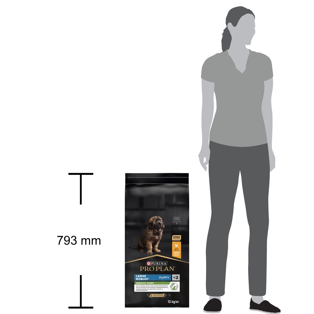 Pro Plan Large Robust Puppy Healthy Start Dry Dog Food with Chicken 12Kg