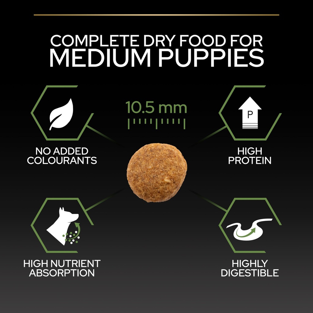 Pro Plan Medium Puppy Healthy Start Dry Dog Food with Chicken 12Kg