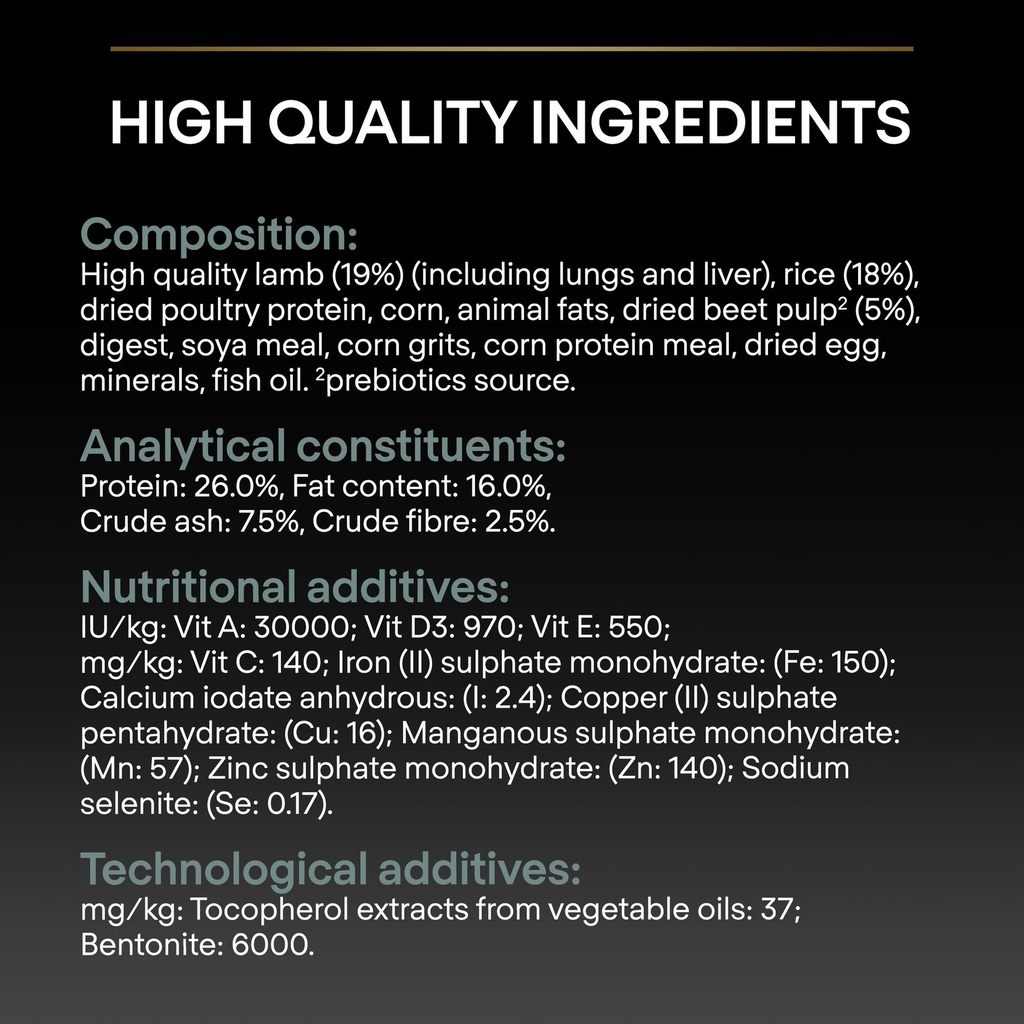 Pro Plan Medium Adult Sensitive Digestion Dry Dog Food with Lamb 14Kg