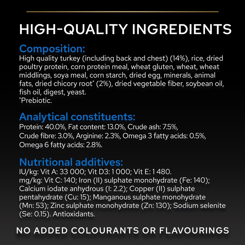 Pro Plan Sterilized Senior 7+ Longevis Dry Cat Food with Turkey 1.5Kg