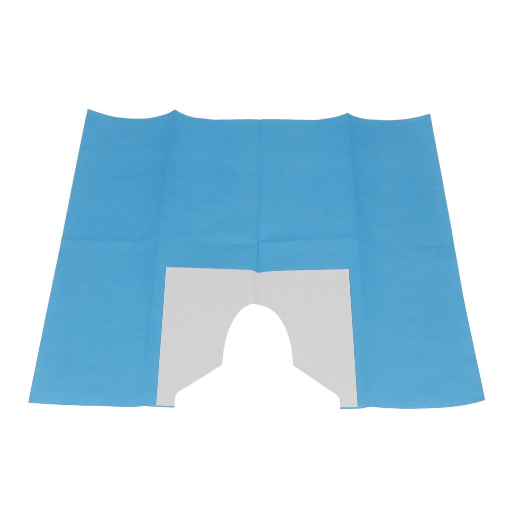 Fenestrated Surgical Drape, Adjustable hole, Two parts, 45 x 37 cm x 2 pcs, 25 x 2 pcs
