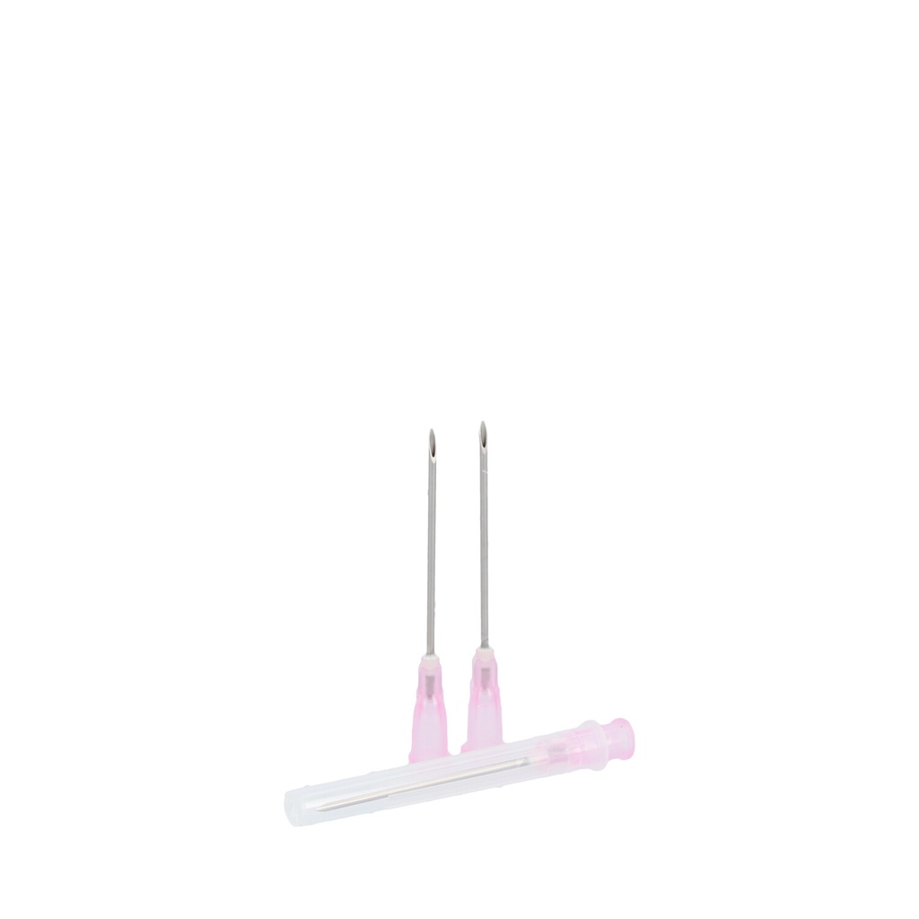 Disposable Hypodermic Needle, 1.2 x 40 mm, 18G x 1½", pink