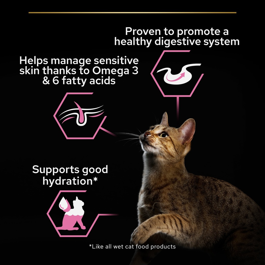 Pro Plan Delicate Wet Cat Food in Gravy with Turkey 85g 