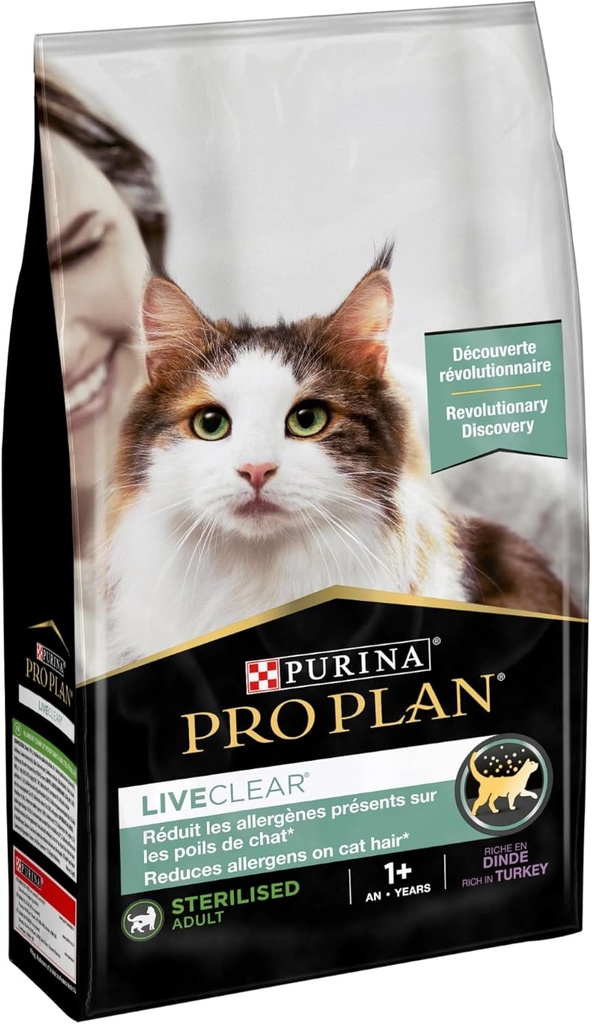 Pro Plan Sterilized Adult Cat LiveClear Dry Cat Food with Turkey 1.4Kg