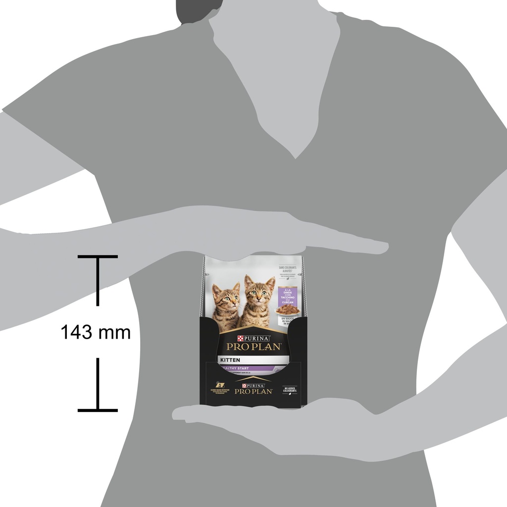 Pro Plan Kitten Healthy Start Wet Cat Food Pouch Turkey in Gravy 85g