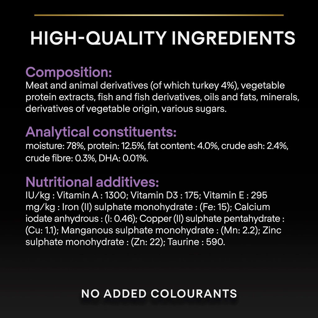 Pro Plan Kitten Healthy Start Wet Cat Food Pouch Turkey in Gravy 85g