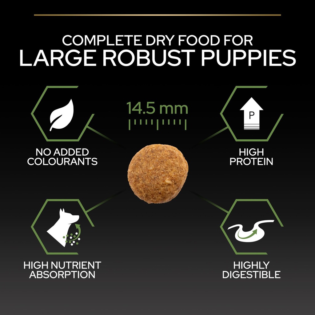 Pro Plan Large Robust Puppy Healthy Start Dry Dog Food with Chicken 3Kg