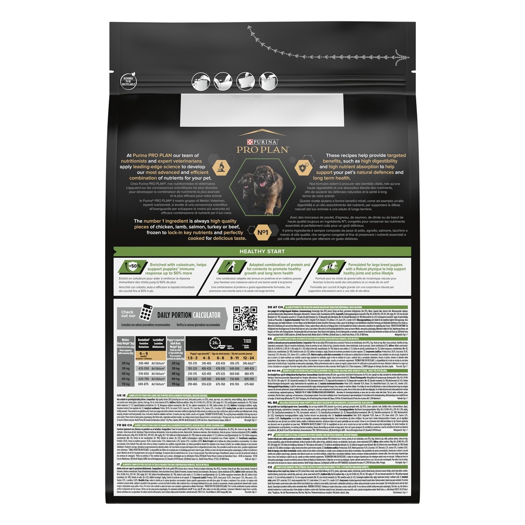 Pro Plan Large Robust Puppy Healthy Start Dry Dog Food with Chicken 3Kg