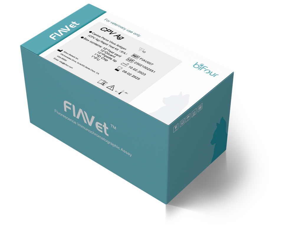 Canine Parvo Virus Antigen (CPV Ag) Rapid Test Kit  ( IFA ) 10 Tests/Kit