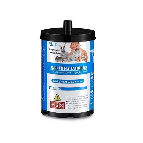 Gas Filter Canister, Large, pkg of 6pcs