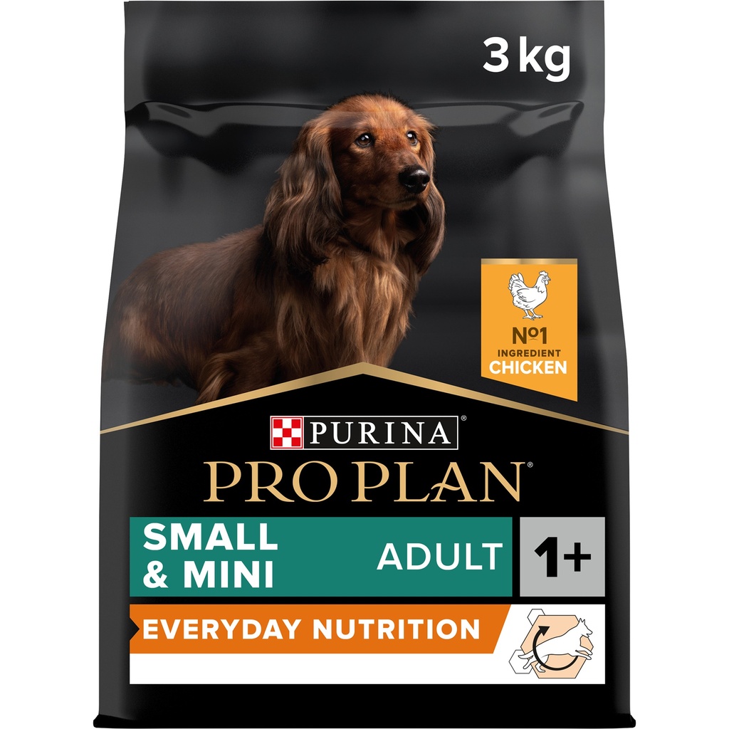 [PPP50125] Pro Plan Small Mini Adult Everyday Nutrition Dry Dog Food with Chicken 3 Kg