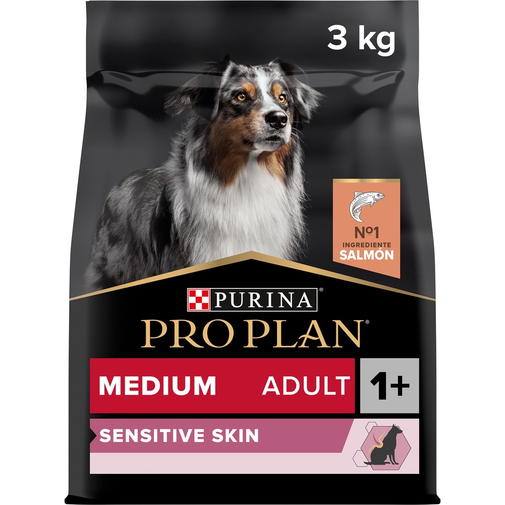 Pro Plan Medium Adult Sensitive Skin Dry Dog Food with Salmon 3Kg