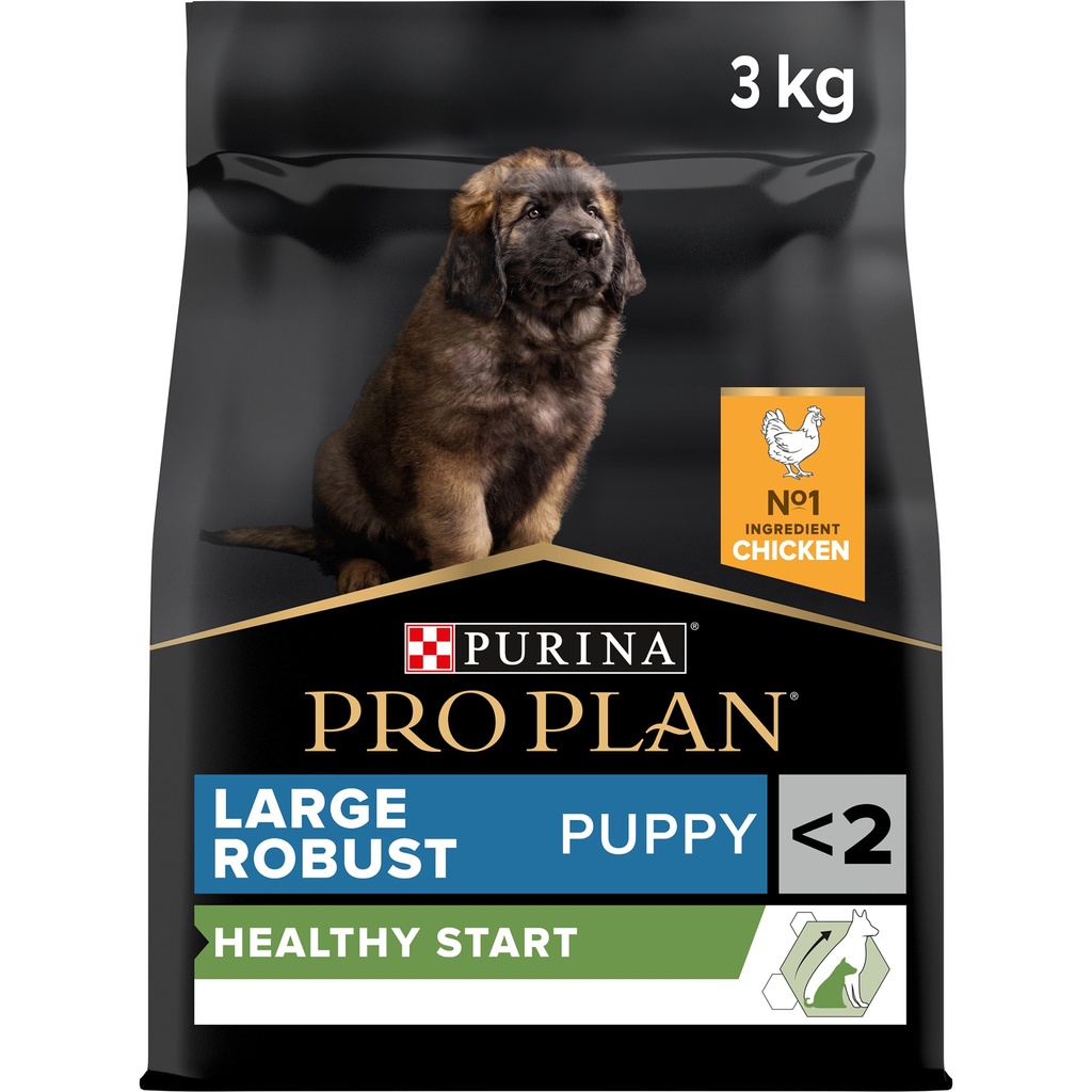 [PPP50085] Pro Plan Large Robust Puppy Healthy Start Dry Dog Food with Chicken 3Kg