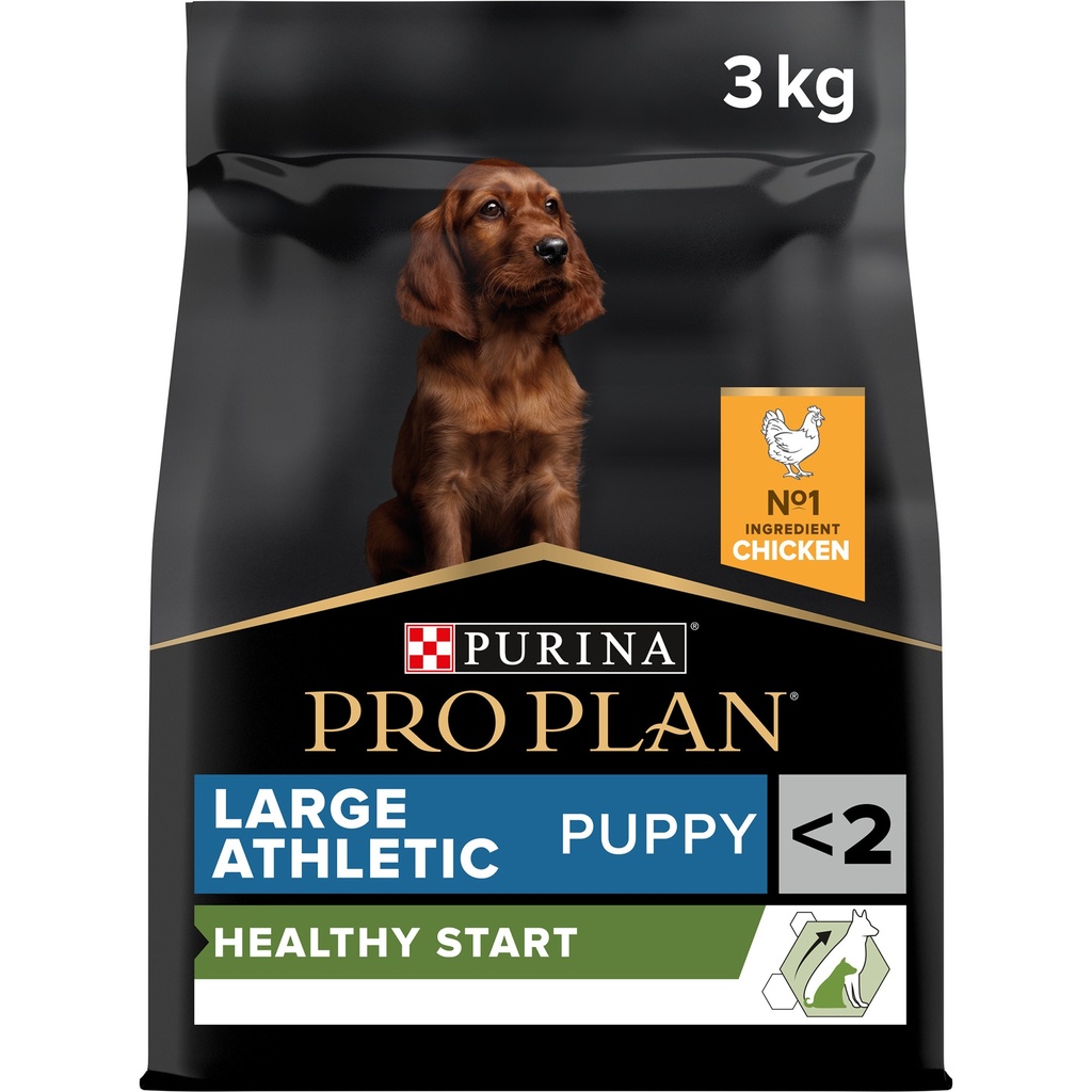 [PPP50075] Pro Plan Large Athletic Puppy Healthy Start Dry Dog Food with Chicken 3Kg