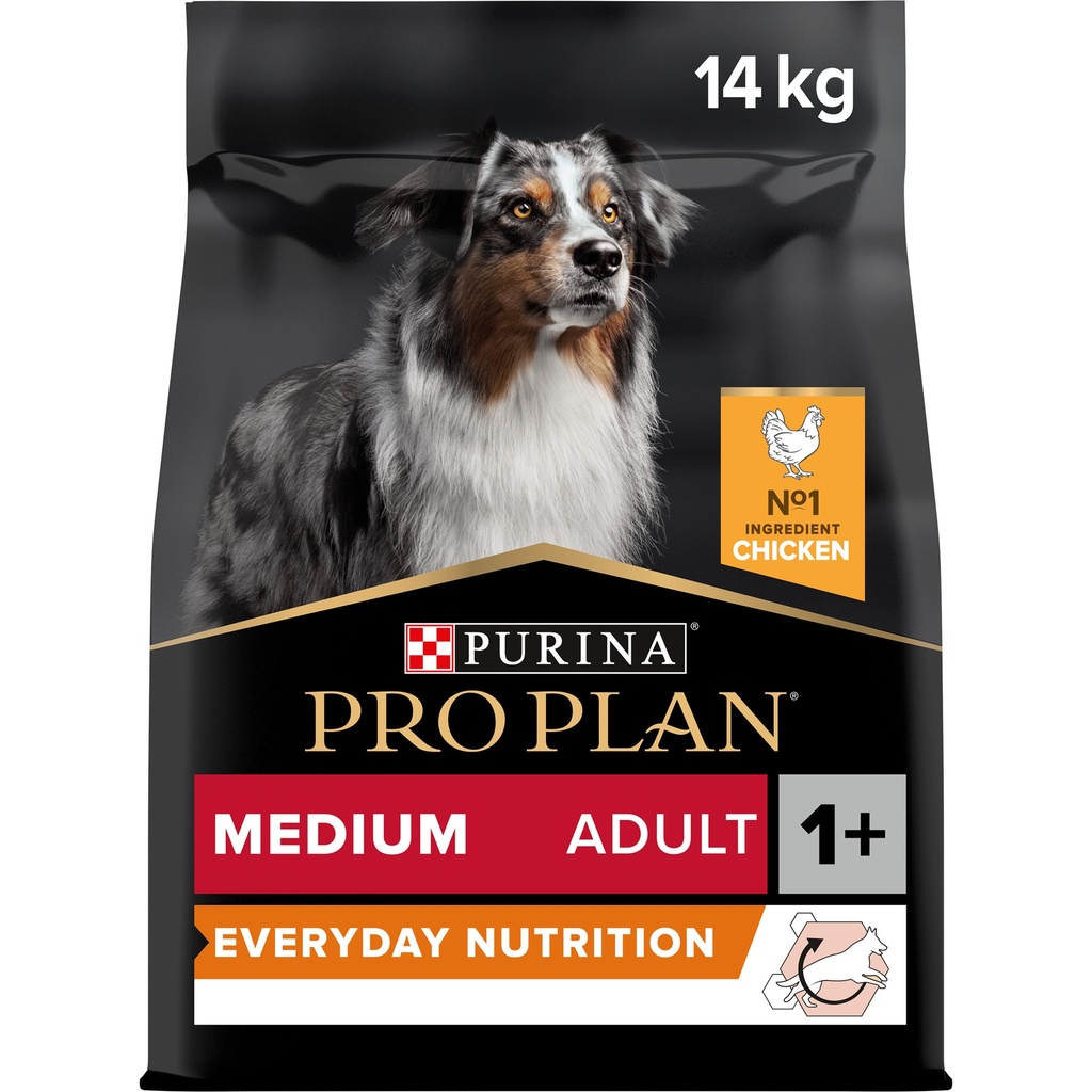 Pro Plan Medium Adult Everyday Nutrition Dry Dog Food with Chicken 14Kg