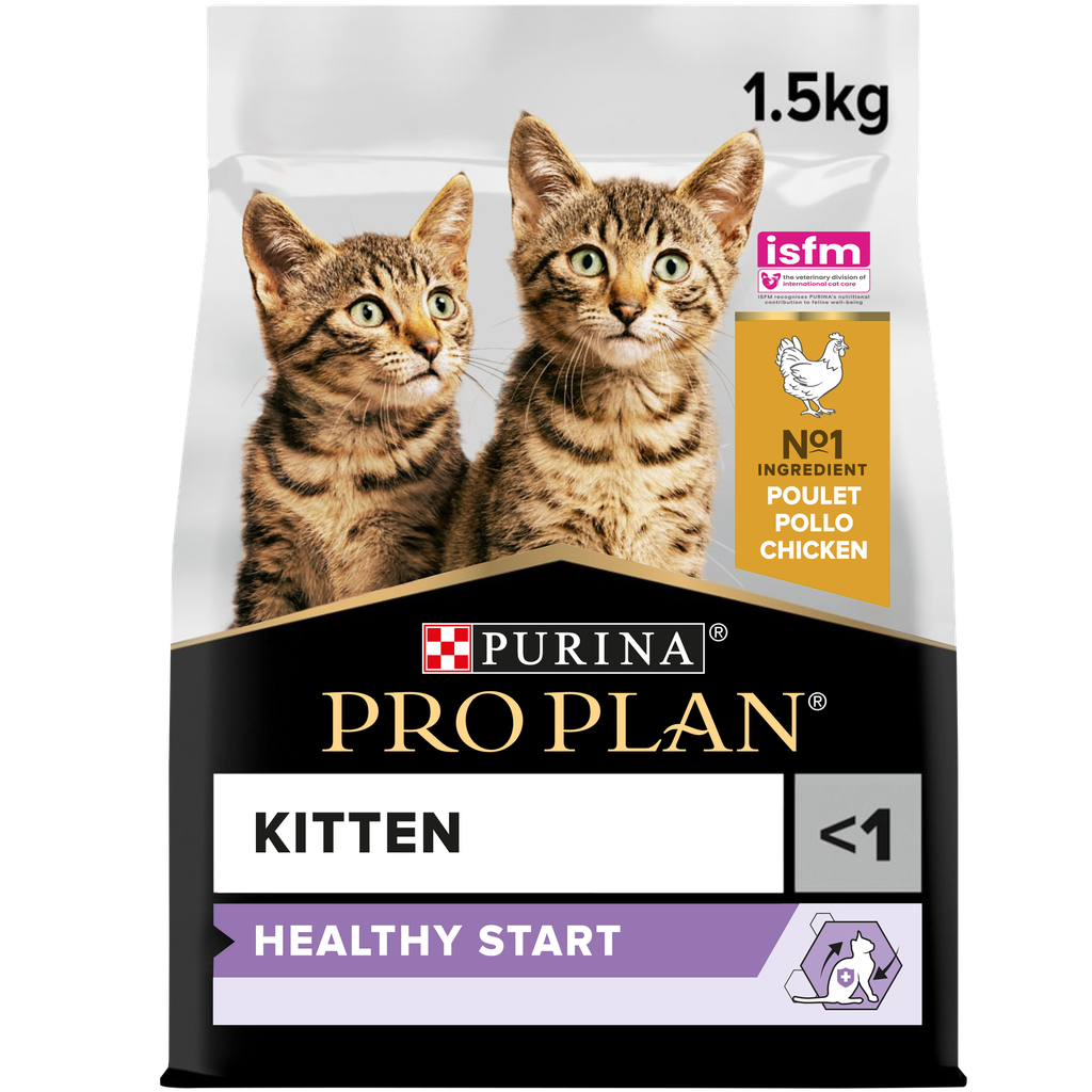 [PPP50010] Pro Plan Kitten Healthy Start Dry Cat Food with Chicken 1.5Kg