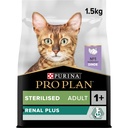 Pro Plan Sterilized Adult Renal Plus Dry Cat Food with Turkey 1.5Kg