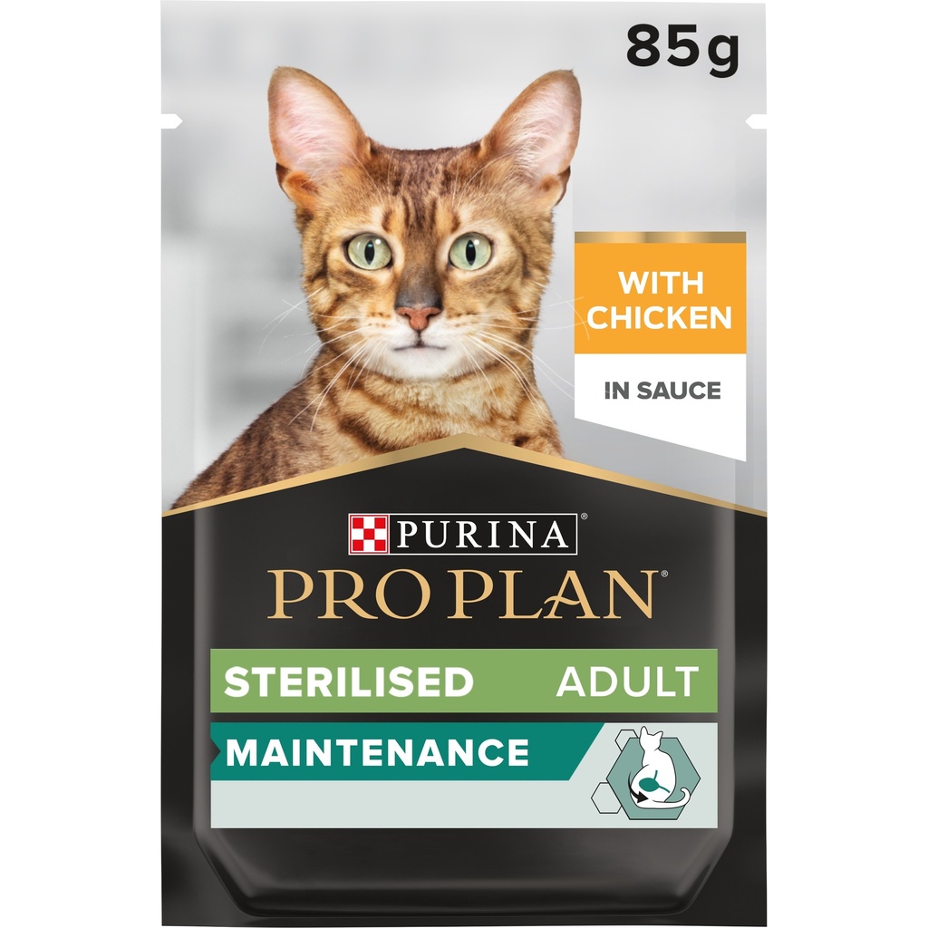 [PPP50040] Pro Plan Sterilized Adult Renal Plus Wet Cat Food Pouch Chicken in Gravy 85g