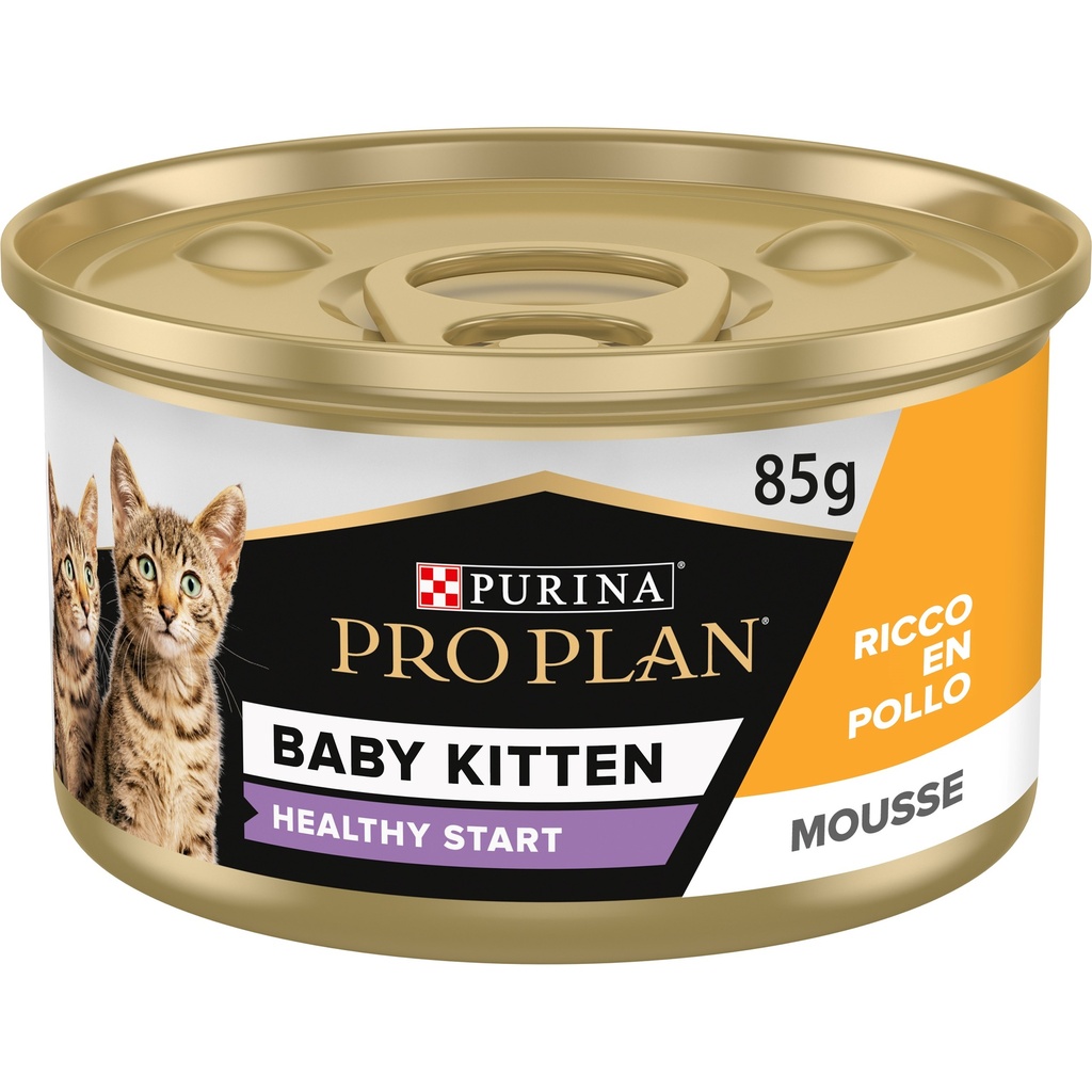 Pro Plan Baby Kitten Healthy Start Mousse Wet Cat Food Can with Chicken 85g