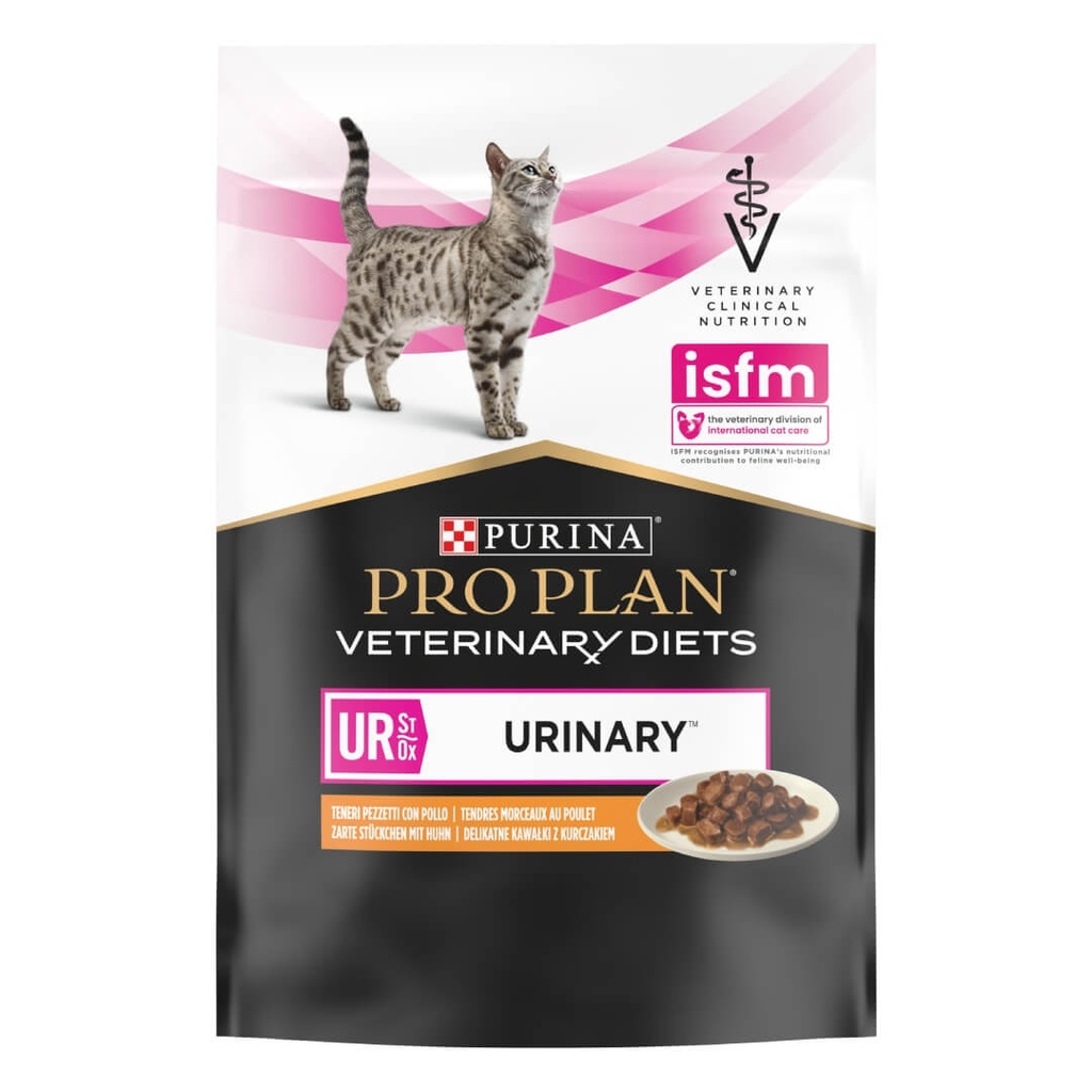 Pro Plan Veterinary Diets UR Urinary Wet Cat Food Pouch Chicken in Gravy 85g