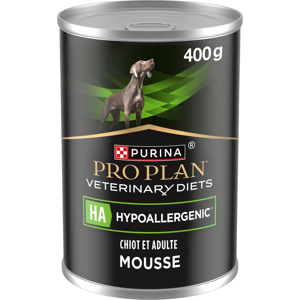 Pro Plan Veterinary Diets HA Hypoallergenic Mousse Wet Dog Food Can 400g