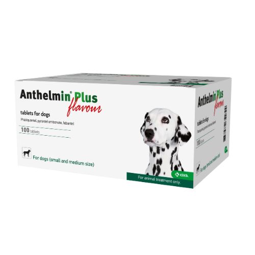 Anthelmin® Plus Flavour Tablets For Dogs (100 Tablets)