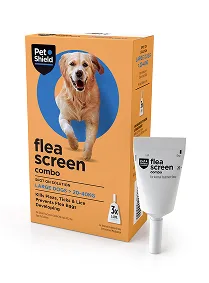 Pet Shield Flea Screen Combo 268 mg/ 241.2 mg, Spot On Solution For Large Dogs (Box of 3 pipettes)