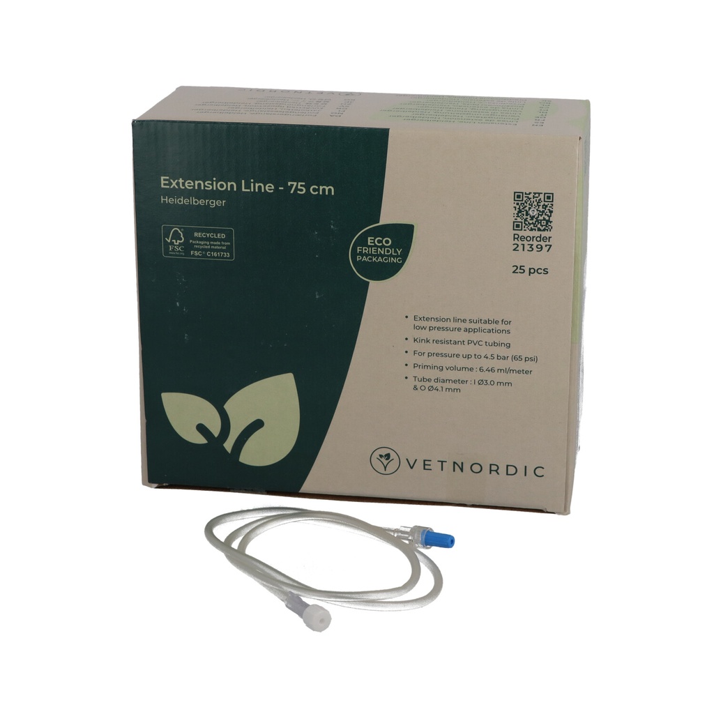 Extension Line, Heidelberger, Ø4.1 mm, 75 cm