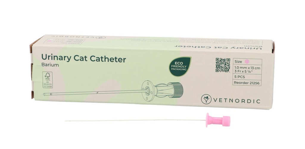 Urinary Catheter for Cats, Open End, 1.3 mm x 13 cm, 4 Fr x 5⅕"