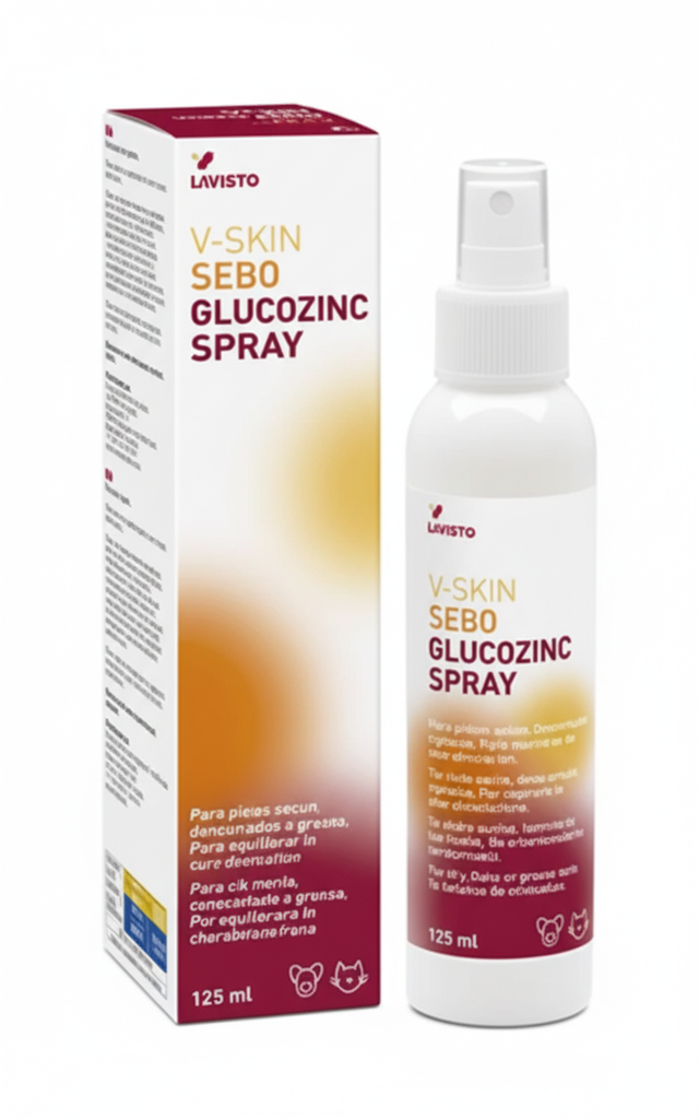 V-Skin Sebo Glucozinc Spray 125 ml 