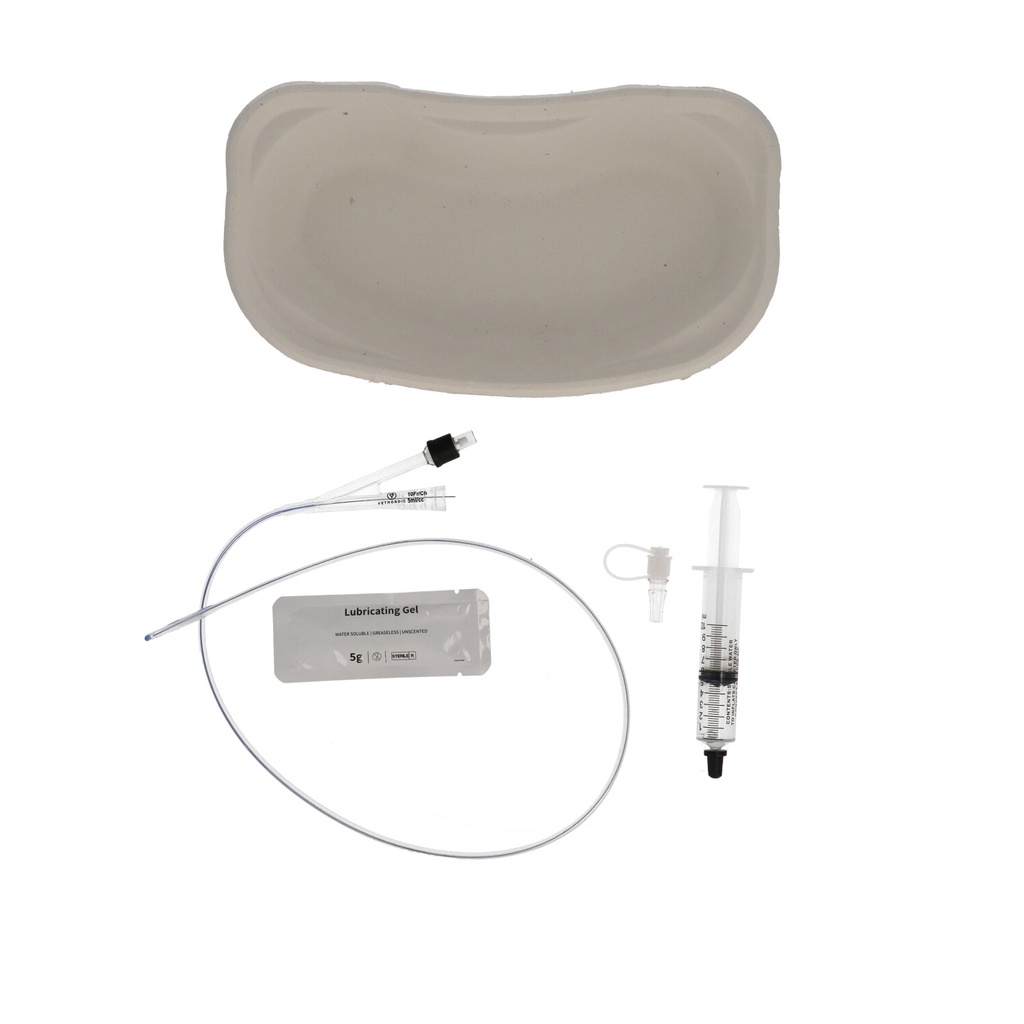 Silicone Foley Catheter Kit, 3.3 mm x 70 cm, 10 Fr x 28”, 1 pcs  