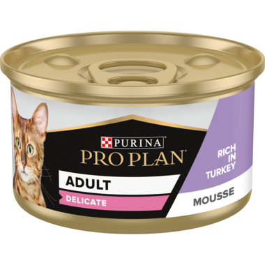 Pro Plan Delicate Cat Mousse with Turkey 85g 