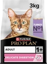 Pro Plan Delicate Adult Cat Food Turkey 3kg 