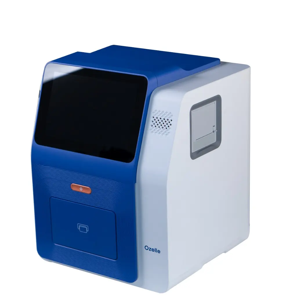 EHVT-50 Multi-functional Analyzer — 4-in-1 functions (Blood, Urine, Feces, Immunoassay) with built-in thermal printer. Includes: Power adapter, User Manual, Installation Acceptance Form, Packing List, Warranty Card, Liquid tray, Diluent holder, Thermal label roll 