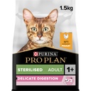 Pro Plan Sterilized Adult Delicate Digestion Dry Cat Food with Chicken 1.5Kg