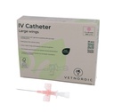 IV Catheter, w/large wings, 1.1 x 32 mm, 20G x 1¼", pink