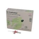 IV Catheter, w/injection port and wings, 1.1 x 32 mm, 20G x 1¼", pink